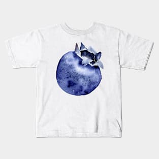 Blueberry Watercolour Kids T-Shirt